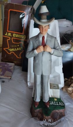 Jr Ewing Collectible Whiskey Decanture