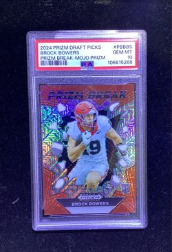 2024 Prizm Draft Picks Brock Bowers PSA 10