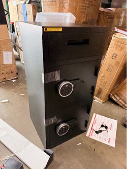 Commercial Depository Safe with Dual Digital Locks & Deposit Slot