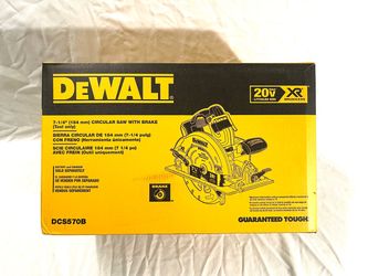 Brand new in the box DeWalt XR 7-1/4” 20V brushless circular saw with accessory. Retails for $279.