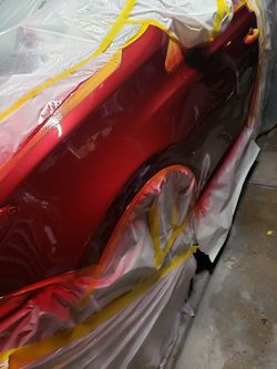 Automotive paint work