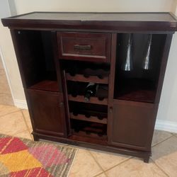 Wine Cabinet With Cutting Board