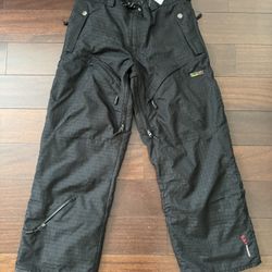 Men's Marrow Snowboard Ski Pants Black Size Medium