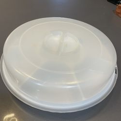 12” Veggie/Fruit & Dip Serving Saver w/Locking Lid