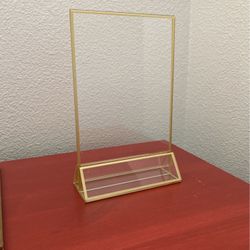 Gold Sign Holder 5x7
