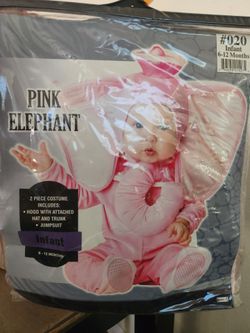 Infant Pink Elephant Halloween Costume