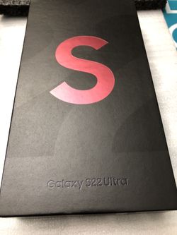 Samsungw Galaxy S22 Ultra 128 GB Burgundy Factory Unlocked 