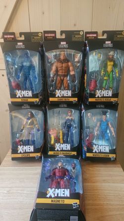 Marvel Legends X-Men Age of Apocalypse LOT OF 7 Complete Wave Colossus BAF