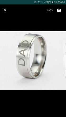 NEWW !!Stainless DAD RINGS!!!! GOOD 4 GIFT