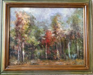 Autumn Forest Oil Painting