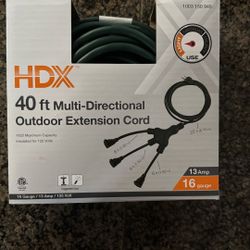 40 Ft Outdoor Extension Cord QUANTITY: 2