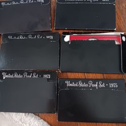United States Proof Set 1970s Set Of 6