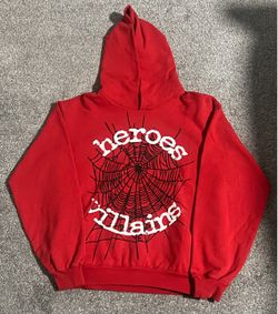 Heroes & Villains Red Spider Web Hoodie