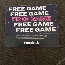 Puttshack Free Games Coupons 