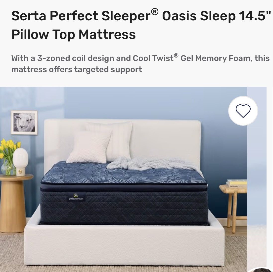 King Size Bed w/10yr Warranty 