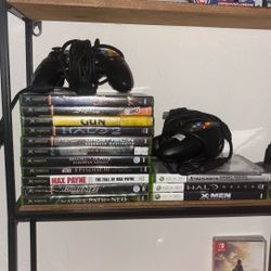 Original Xbox With Games And Controllers With Free Xbox 360!!!