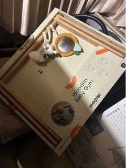 Wooden baby gym