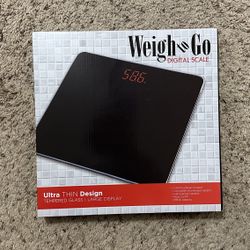 Digital Scale Ultra Thin Tempered Glass Battery Included