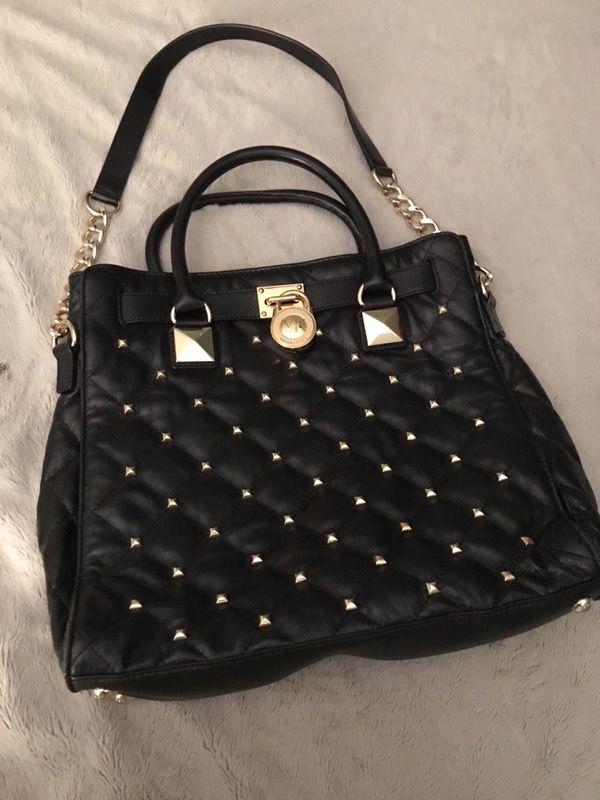 Michael Kors Hamilton Studded Quilted Tote Bag