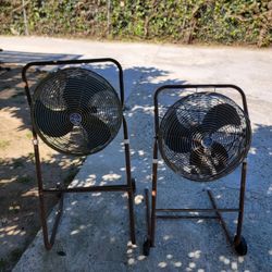 1950s Patton 24" Electric Seabreeze Roll-About Adjustable 2-Speed High Velocity Air Circulator Fans