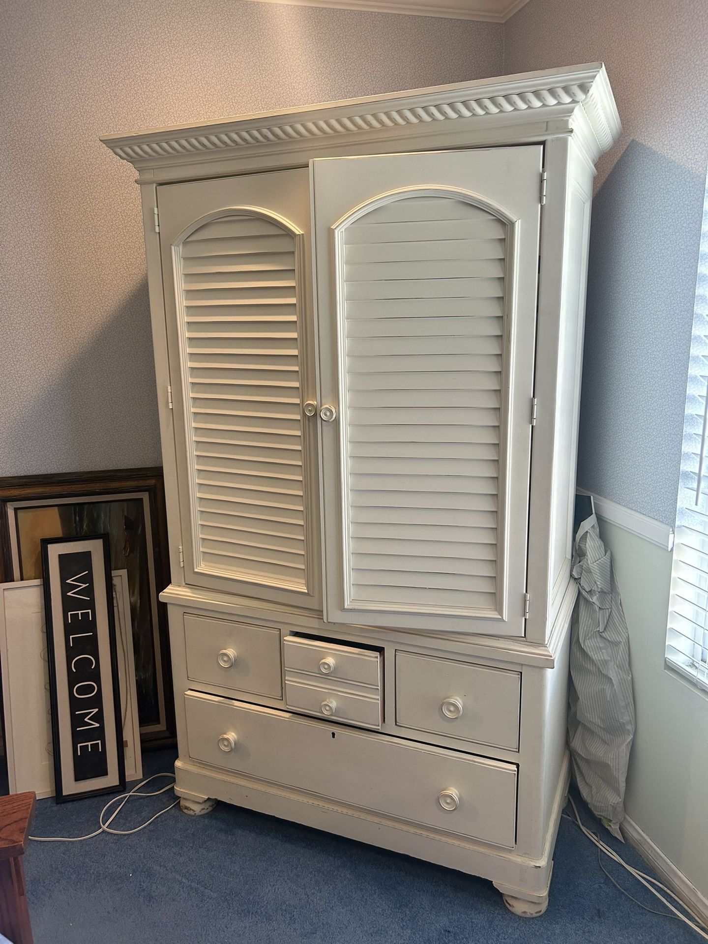 Cream Colored Armoir
