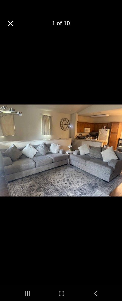 Sofa and Loveseat