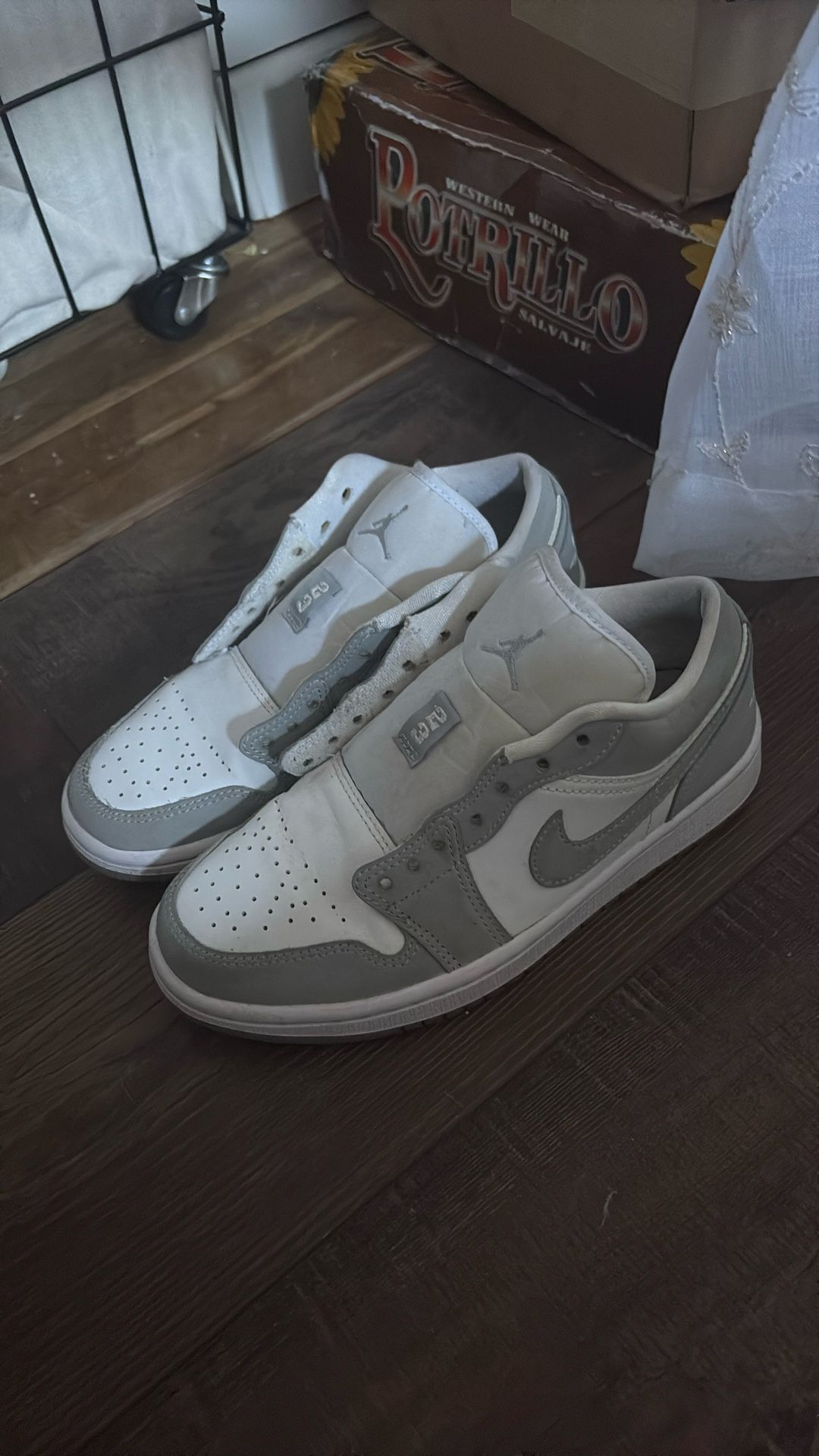 Grey And White Jordan’s