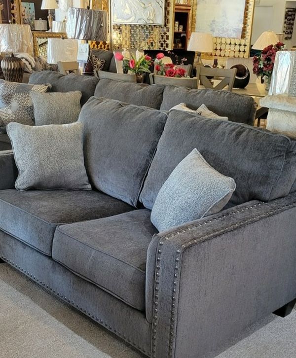 Grey Loveseat New