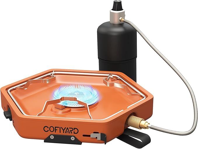 1-Burner Propane Stove Portable Camping Stove with Carry Strap