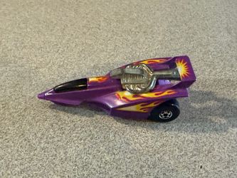 1989 Hot Wheels XT-3 Vehicle Purple W/ Flames Malaysia BW Wheels 1984 Cast