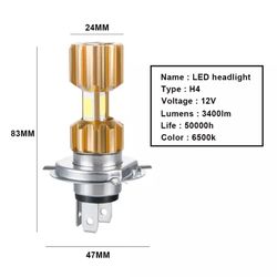 LED H4 HEADLIGHT SCOOTER GY6