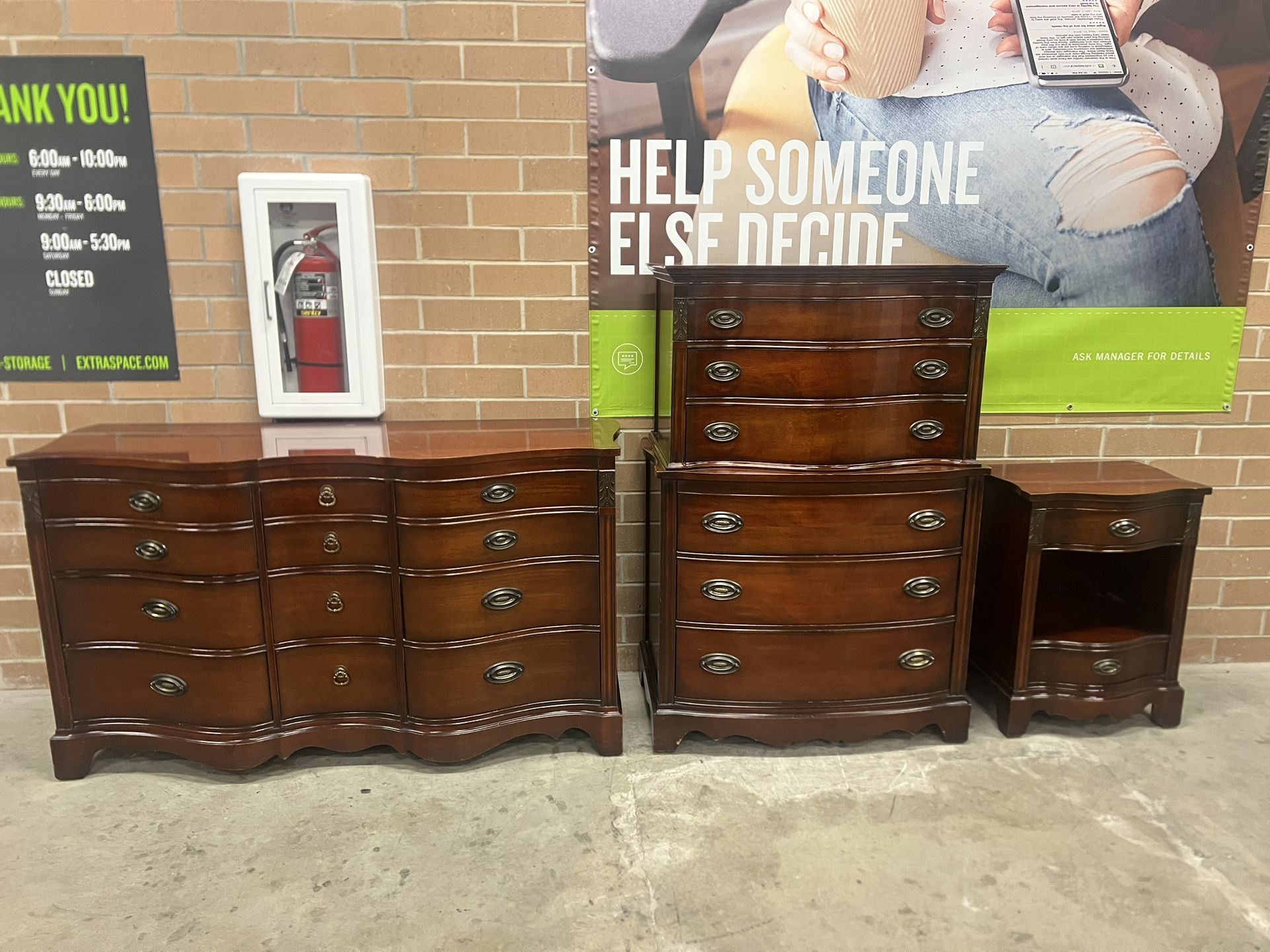 Homer Bros Bedroom set Dresser, Tallboy, Nightstand