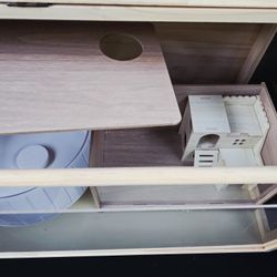 Wooden Hamster Enclosure With Accessories 