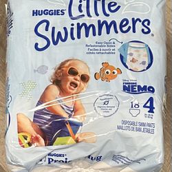 Huggies Little Swimmers Diapers: 18 swim diapers, size 4