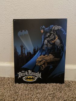 The dark Knight Batman metal sign