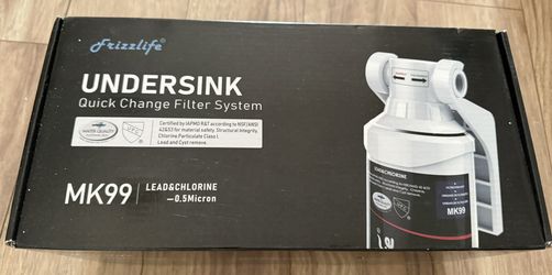 Arizzlife UNDERSINK Quick Change Filter System WATER QUALITY PLATINUM SEAL UPC Certified by lAPMO R&T according to NSF/ANSI 42&53 for material safety,