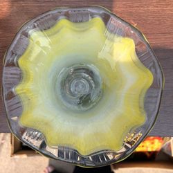 Murano Art Style - Hand Blown Glass Bowl
