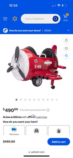 12V Electric Kids Ride On Toy Plane