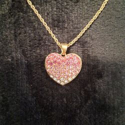 Pink Heart Necklace