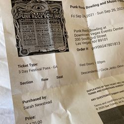 3 Day PRB Ticket !!! Cheapest One Punk Rock