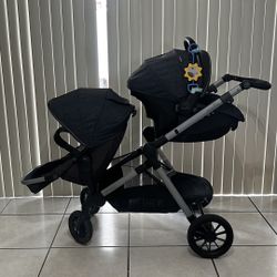 Double Stroller For Baby And Toddler 