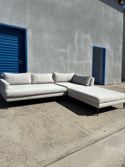 West Elm Andes Couch with Ottoman 🛻Delivery Available🛻