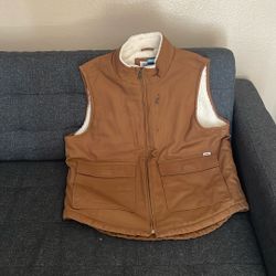 THE WORKWEAR CANVAS VEST LM33VT687 TOBACCO