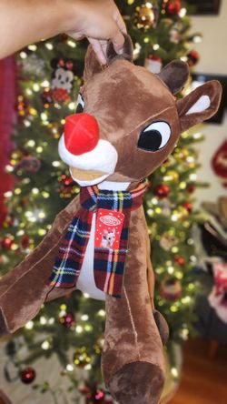 RED NOSED REINDEER Christmas  Plushie 