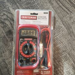 CRAFTSMAN 8 FUNCTION MULTIMETER (NEW)