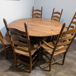 Set Of Dinning  Table With 6 Chairs