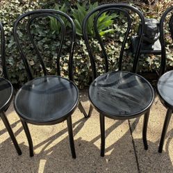 Set Of 4 Cafe Chairs