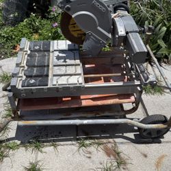 Bench top with a Miter saw