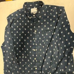 Blue Paisley Shirt