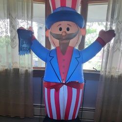 BZB Goods Uncle Sam Airblown lnflatable
6 ft tall
Indoor/outdoor
